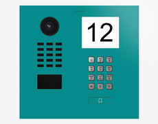 Doorbird D2101IKH, IP VIDEO DOOR STATION, RAL 5018, stainless steel, powder-coated, semi-gloss, Part# 423883567