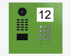 Doorbird D2101IKH, IP VIDEO DOOR STATION, RAL 6018, stainless steel, powder-coated, semi-gloss, Part# 423883604