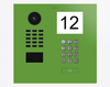 Doorbird D2101IKH, IP VIDEO DOOR STATION, RAL 6018, stainless steel, powder-coated, semi-gloss, Part# 423883604