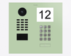 Doorbird D2101IKH, IP VIDEO DOOR STATION, RAL 6019, stainless steel, powder-coated, semi-gloss, Part# 423883611