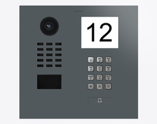 Doorbird D2101IKH, IP VIDEO DOOR STATION, RAL 7011, stainless steel, powder-coated, semi-gloss, Part# 423883666