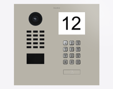 Doorbird D2101IKH, IP VIDEO DOOR STATION, RAL 7044, stainless steel, powder-coated, semi-gloss, Part# 423883703