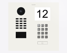 Doorbird D2101IKH, IP VIDEO DOOR STATION, RAL 9016, stainless steel, powder-coated, semi-gloss, Part# 423883802