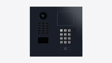 Doorbird D2101KH, IP VIDEO DOOR STATION, RAL 5004, stainless steel, powder-coated, semi-gloss, Part# 423884045