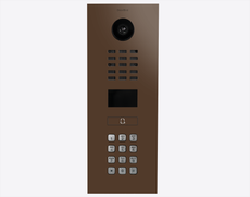 Doorbird D2101KV, IP VIDEO DOOR STATION, RAL 8028, stainless steel, powder-coated, semi-gloss, Part# 423884779