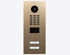 Doorbird D2102V, IP VIDEO DOOR STATION, Real burnished brass, Part# 423885363