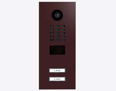 Doorbird D2102V, IP VIDEO DOOR STATION, RAL 3007, stainless steel, powder-coated, semi-gloss, Part# 423885493