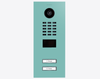 Doorbird D2102V, IP VIDEO DOOR STATION, RAL 6027, stainless steel, powder-coated, semi-gloss, Part# 423885660