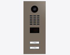 Doorbird D2102V, IP VIDEO DOOR STATION, RAL 7006, stainless steel, powder-coated, semi-gloss, Part# 423885691