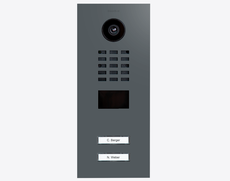 Doorbird D2102V, IP VIDEO DOOR STATION, RAL 7011, stainless steel, powder-coated, semi-gloss, Part# 423885707