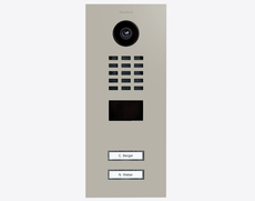 Doorbird D2102V, IP VIDEO DOOR STATION, RAL 7044, stainless steel, powder-coated, semi-gloss, Part# 423885745