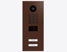 Doorbird D2102V, IP VIDEO DOOR STATION, RAL 8016, stainless steel, powder-coated, semi-gloss, Part# 423885776
