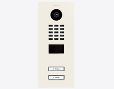 Doorbird D2102V, IP VIDEO DOOR STATION, RAL 9010, stainless steel, powder-coated, semi-gloss, Part# 423885837