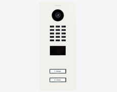 Doorbird D2102V, IP VIDEO DOOR STATION, RAL 9016, stainless steel, powder-coated, semi-gloss, Part# 423885844