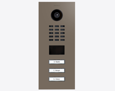 Doorbird D2103V, IP VIDEO DOOR STATION,  RAL 7006, stainless steel, powder-coated, semi-gloss, Part# 423886209
