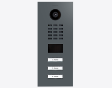 Doorbird D2103V, IP VIDEO DOOR STATION, RAL 7011, stainless steel, powder-coated, semi-gloss, Part# 423886216