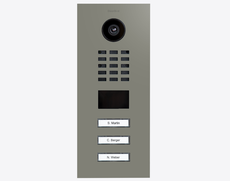 Doorbird D2103V, IP VIDEO DOOR STATION, RAL 7023, stainless steel, powder-coated, semi-gloss, Part# 423886230