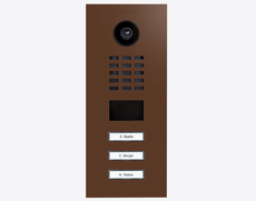 Doorbird D2103V, IP VIDEO DOOR STATION, RAL 8011, stainless steel, powder-coated, semi-gloss, Part# 423886278
