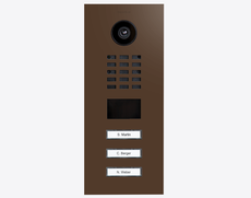 Doorbird D2103V, IP VIDEO DOOR STATION, RAL 8028, stainless steel, powder-coated, semi-gloss,  Part# 423886308