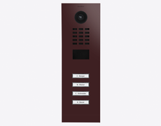 Doorbird D2104V, IP VIDEO DOOR STATION, RAL 3007, stainless steel, powder-coated, semi-gloss, Part# 423886513