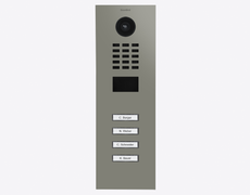 Doorbird D2104V, IP VIDEO DOOR STATION, RAL 7023, stainless steel, powder-coated, semi-gloss, Part# 423886742
