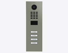 Doorbird D2104V, IP VIDEO DOOR STATION, RAL 7033, stainless steel, powder-coated, semi-gloss, Part# 423886759