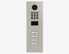 Doorbird D2104V, IP VIDEO DOOR STATION, RAL 7044, stainless steel, powder-coated, semi-gloss, Part# 423886766