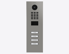 Doorbird D2104V, IP VIDEO DOOR STATION, RAL 9007, stainless steel, powder-coated, semi-gloss, Part# 423886841