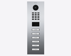 Doorbird D2106V, IP VIDEO DOOR STATION, Chrome-finish as PVD coating, stainless steel V4A, high-gloss polished, Part# 423886919