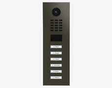 Doorbird D2106V, IP VIDEO DOOR STATION, RAL 6006, stainless steel, powder-coated, semi-gloss, Part# 423887169