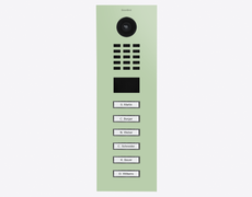 Doorbird D2106V, IP VIDEO DOOR STATION, RAL 6019, stainless steel, powder-coated, semi-gloss, Part# 423887183
