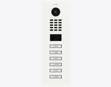 Doorbird D2106V, IP VIDEO DOOR STATION, RAL 9016, stainless steel, powder-coated, semi-gloss, Part# 423887374