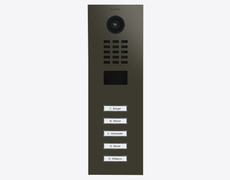 Doorbird D2105V, IP VIDEO DOOR STATION, RAL 6006, stainless steel, powder-coated, semi-gloss, Part# 423887671