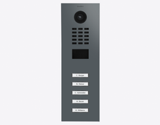 Doorbird D2105V, IP VIDEO DOOR STATION, RAL 7011, stainless steel, powder-coated, semi-gloss, Part# 423887749