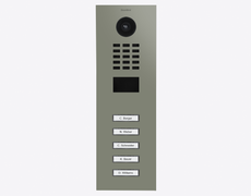 Doorbird D2105V, IP VIDEO DOOR STATION, RAL 7033, stainless steel, powder-coated, semi-gloss, Part# 423887770