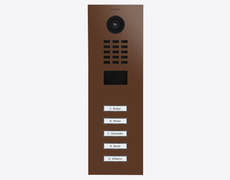 Doorbird D2105V, IP VIDEO DOOR STATION, RAL 8011, stainless steel, powder-coated, semi-gloss, Part# 423887800