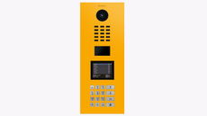 Doorbird D21DKV, IP VIDEO DOOR STATION, RAL 1003, stainless steel, powder-coated, semi-gloss, Part# 423888005