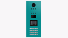 Doorbird D21DKV, IP VIDEO DOOR STATION, RAL 5018, stainless steel, powder-coated, semi-gloss, Part# 423888197