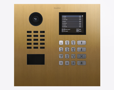 Doorbird D21DKH, IP VIDEO DOOR STATION, Gold-finish as PVD coating, stainless steel, brushed, Part# 423888456