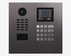 Doorbird D21DKH, VIDEO DOOR STATION, Titanium-finish as PVD coating, stainless steel, brushed, Part# 423888463
