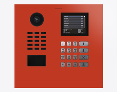 Doorbird D21DKH, IP VIDEO DOOR STATION, RAL 2002, stainless steel, powder-coated, semi-gloss, Part# 423888593