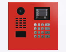 Doorbird D21DKH, IP VIDEO DOOR STATION, RAL 3028, stainless steel, powder-coated, semi-gloss, Part# 423888647