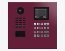 Doorbird D21DKH, IP VIDEO DOOR STATION, RAL 4004, stainless steel, powder-coated, semi-gloss, Part# 423888654