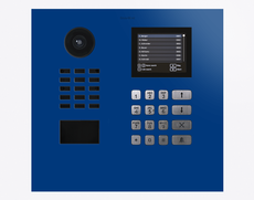 Doorbird D21DKH, IP VIDEO DOOR STATION, RAL 5002, stainless steel, powder-coated, semi-gloss, Part# 423888692