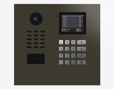 Doorbird D21DKH, IP VIDEO DOOR STATION, RAL 6006, stainless steel, powder-coated, semi-gloss, Part# 423888760