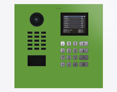 Doorbird D21DKH, IP VIDEO DOOR STATION, RAL 6018, stainless steel, powder-coated, semi-gloss, Part# 423888777