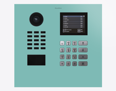 Doorbird D21DKH, IP VIDEO DOOR STATION, RAL 6027, stainless steel, powder-coated, semi-gloss, Part# 423888791