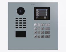 Doorbird D21DKH,  IP VIDEO DOOR STATION, RAL 7001, stainless steel, powder-coated, semi-gloss, Part# 423888807