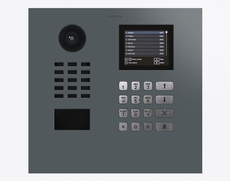 Doorbird D21DKH, IP VIDEO DOOR STATION, RAL 7011, stainless steel, powder-coated, semi-gloss, Part# 423888838