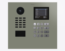 Doorbird D21DKH, IP VIDEO DOOR STATION, RAL 7033, stainless steel, powder-coated, semi-gloss, Part# 423888869